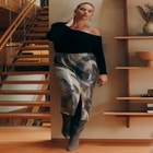 Printed Sequin Midi Skirt image number null