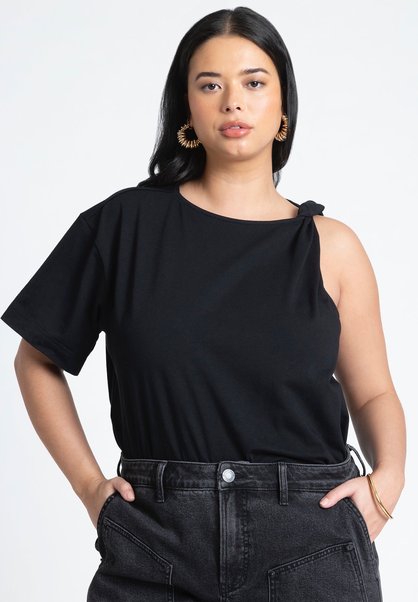 Twist Shoulder Tee image number 0