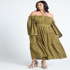 Tiered Ruffle Maxi Dress image number null