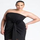 Rosette Sash Mini Dress image number null