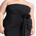 Rosette Sash Mini Dress image number null