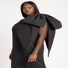 One Shoulder Bow Column Dress image number null