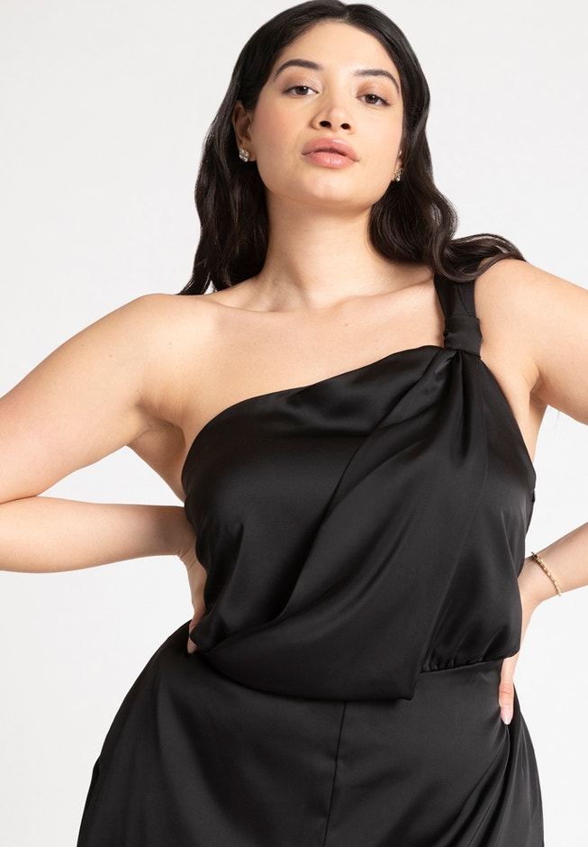 Tie Detail Satin Jumpsuit image number 2