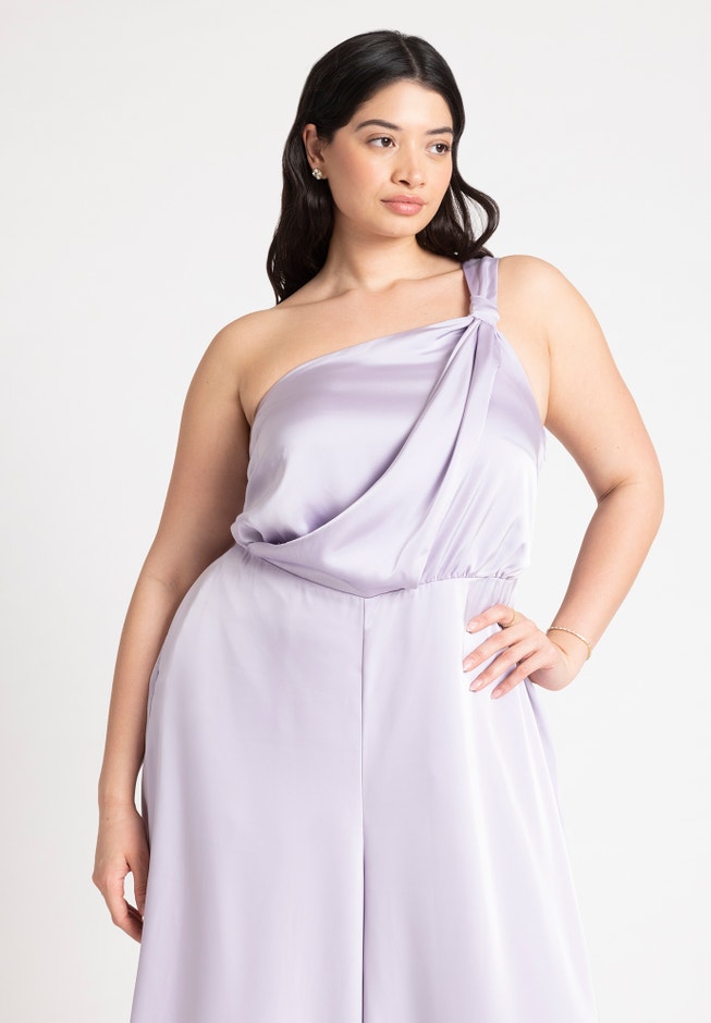 Tie Detail Satin Jumpsuit image number null