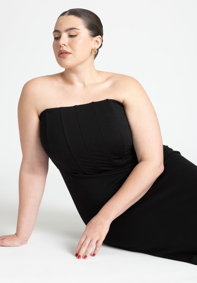 Corset Column Dress image number 3