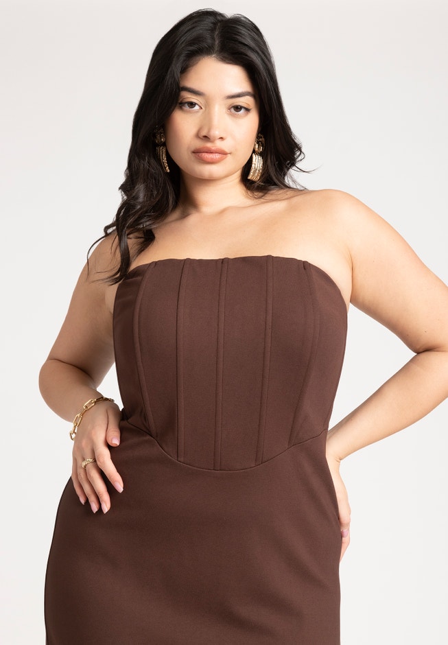 Corset Column Dress image number 3