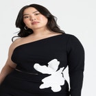 One Shoulder Flower Detail Dress image number null