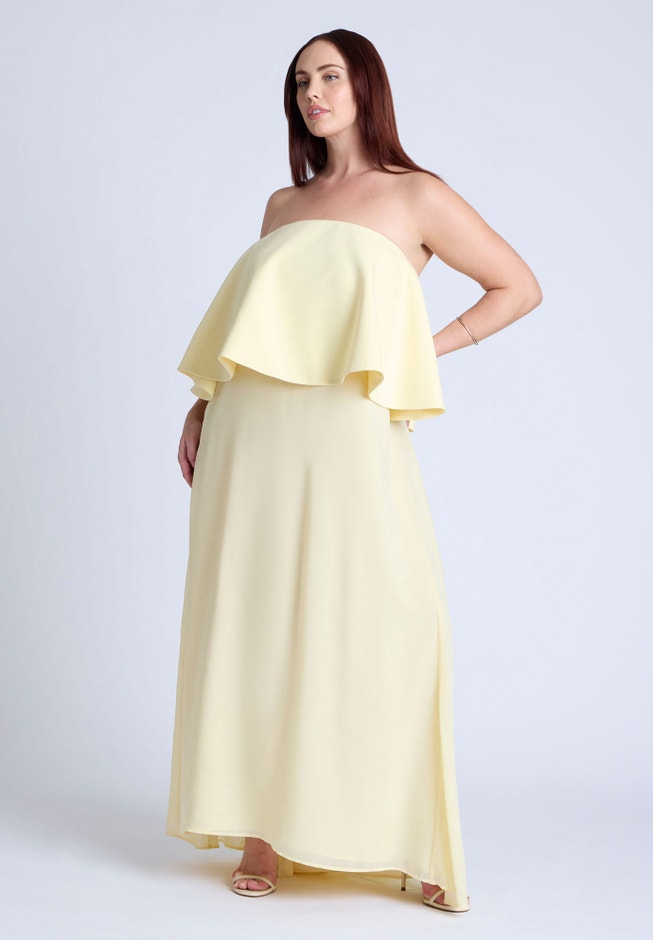 Peplum Bodice Gown image number null