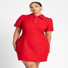 Tweed Mini Shirt Dress image number null