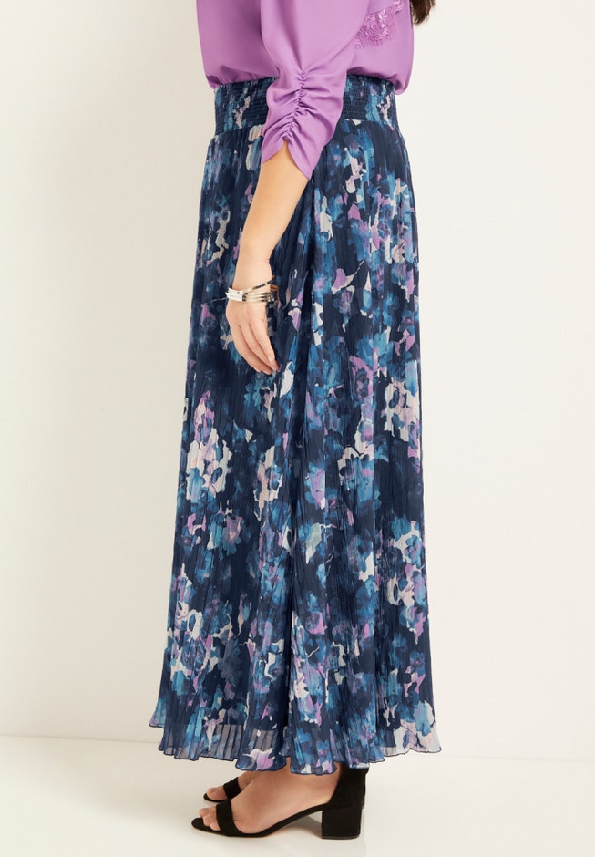 Crinkle Chiffon Ankle Skirt image number 2