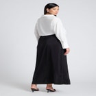 Collared Satin Column Dress image number null