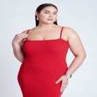 Ribbed Fringe Dress image number null