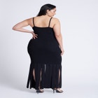 Ribbed Fringe Dress image number null