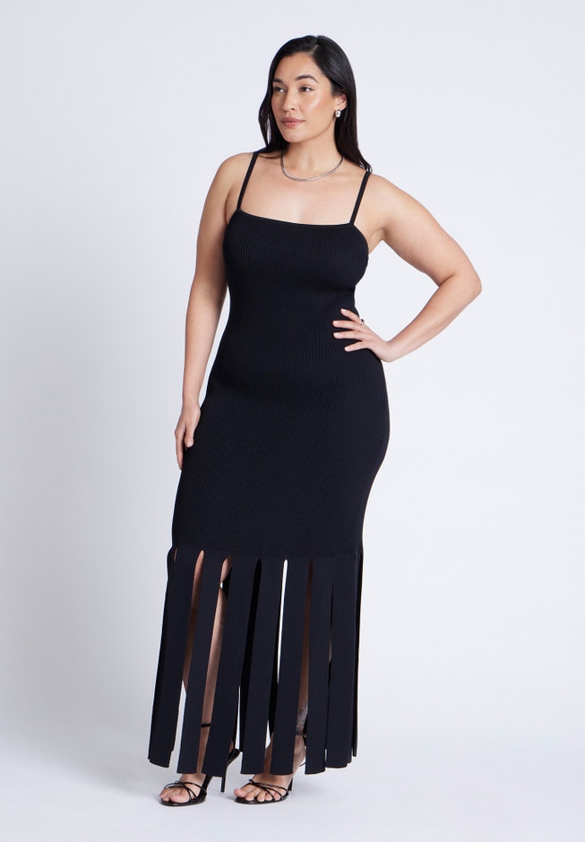 Ribbed Fringe Dress image number 2