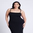 Ribbed Fringe Dress image number null