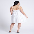 Tie Bodice Flare Mini Dress image number null