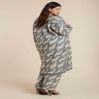 Intarsia Sweater Duster image number null