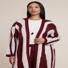Intarsia Duster Sweater image number 3