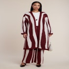 Intarsia Duster Sweater image number 0