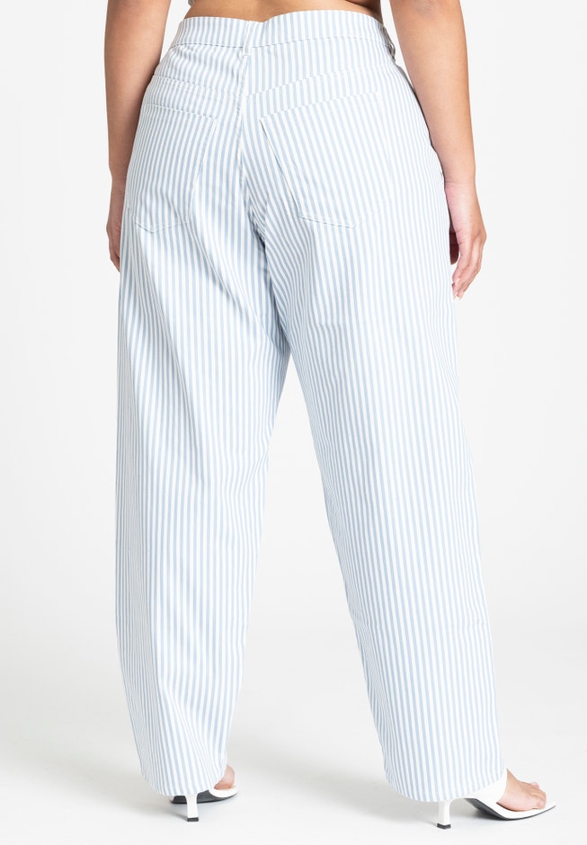 Yarn Dye Striped Straight Leg Pant image number 2