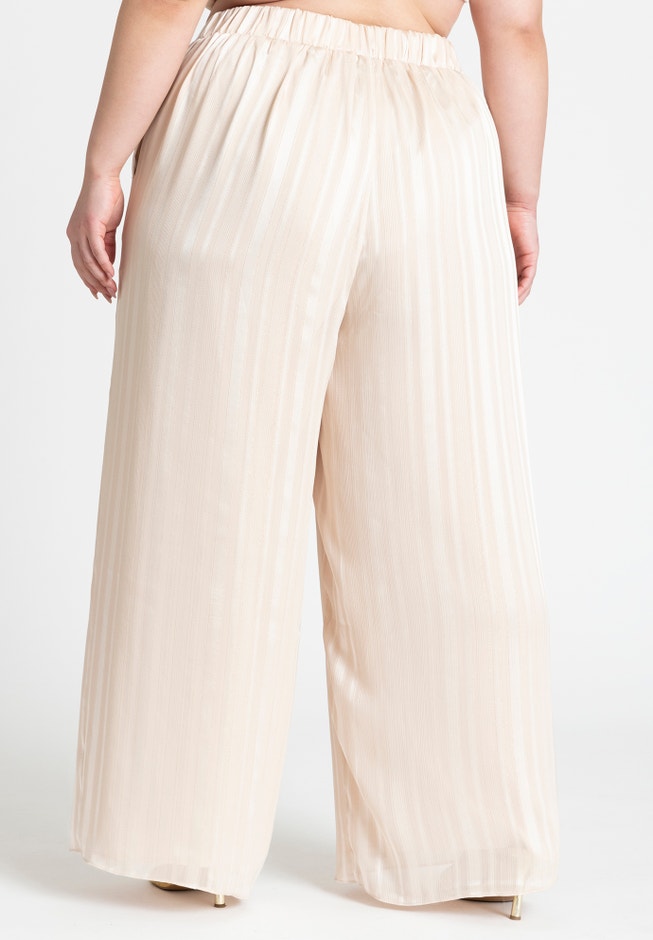 Metallic Stripe Wide Leg Pant image number 2