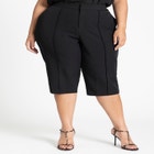 Pintuck Stretch Capri image number null