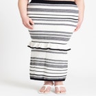 Crochet Multi Stitch Maxi Skirt With Ruffles image number null