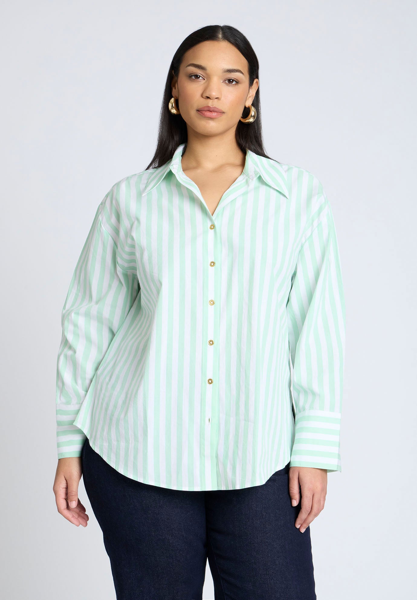 Preppy Striped Button Down image number 0
