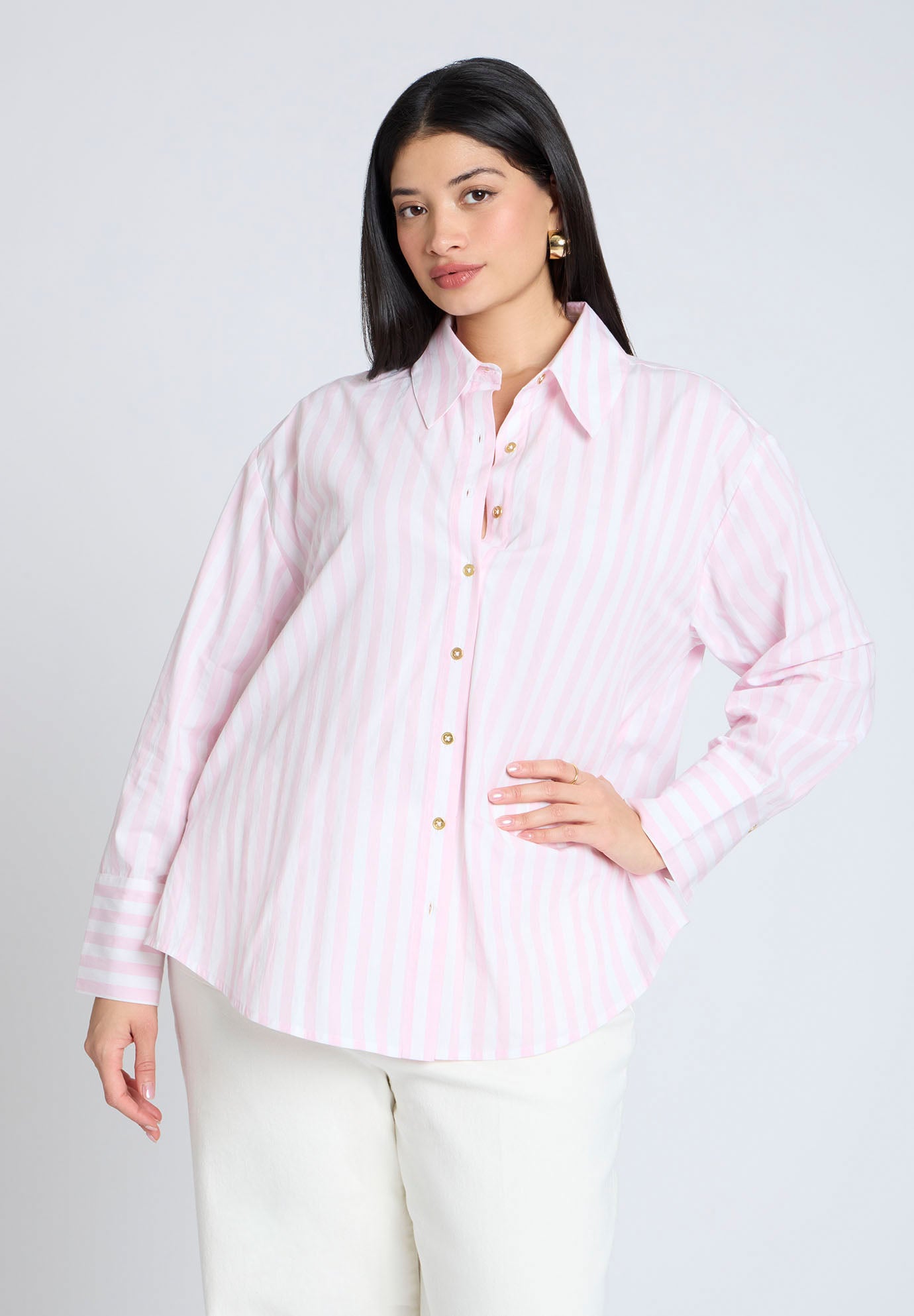 Preppy Striped Button Down image number 0