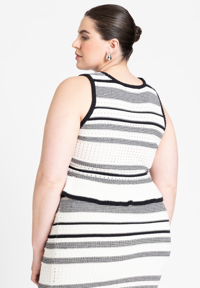 Crochet Multi Stitch Crop Top image number 2