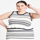 Crochet Multi Stitch Crop Top image number null