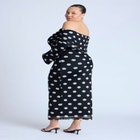 Off Shoulder Printed Dress image number null