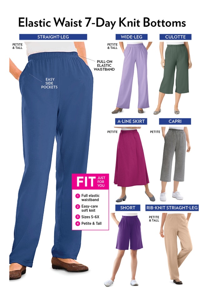 7-Day Knit Culotte image number 3