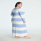 Long Striped Cardigan image number null