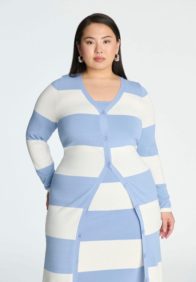 Long Striped Cardigan image number 2