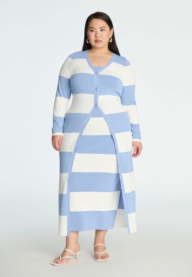 Long Striped Cardigan image number 0