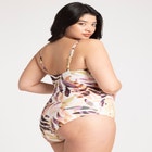 Angled Lace-Up Detail One Piece image number null