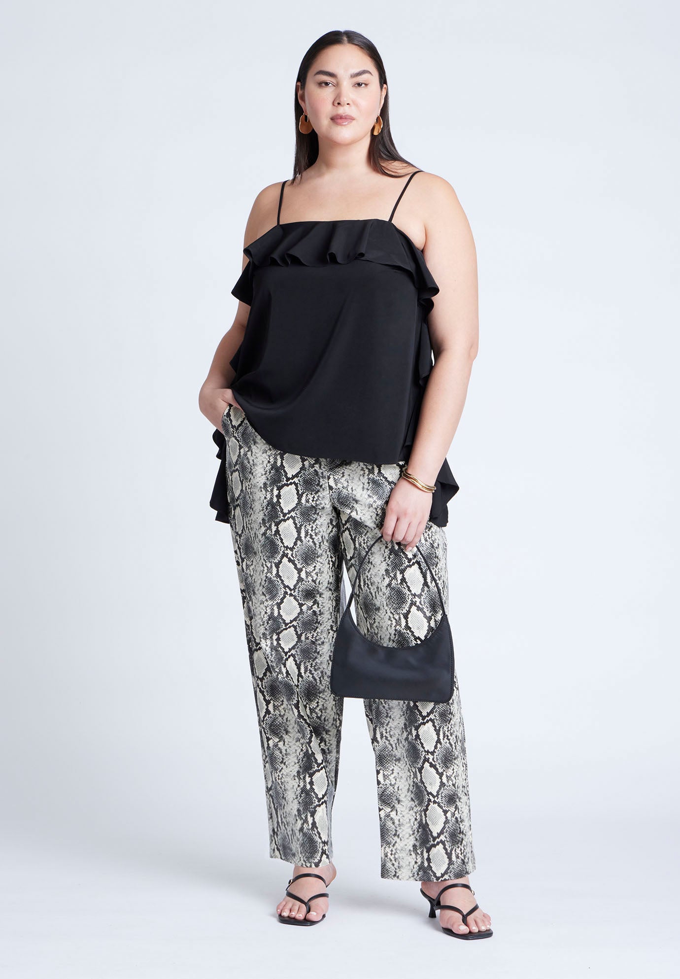 Flounced Neckline Cami image number 3