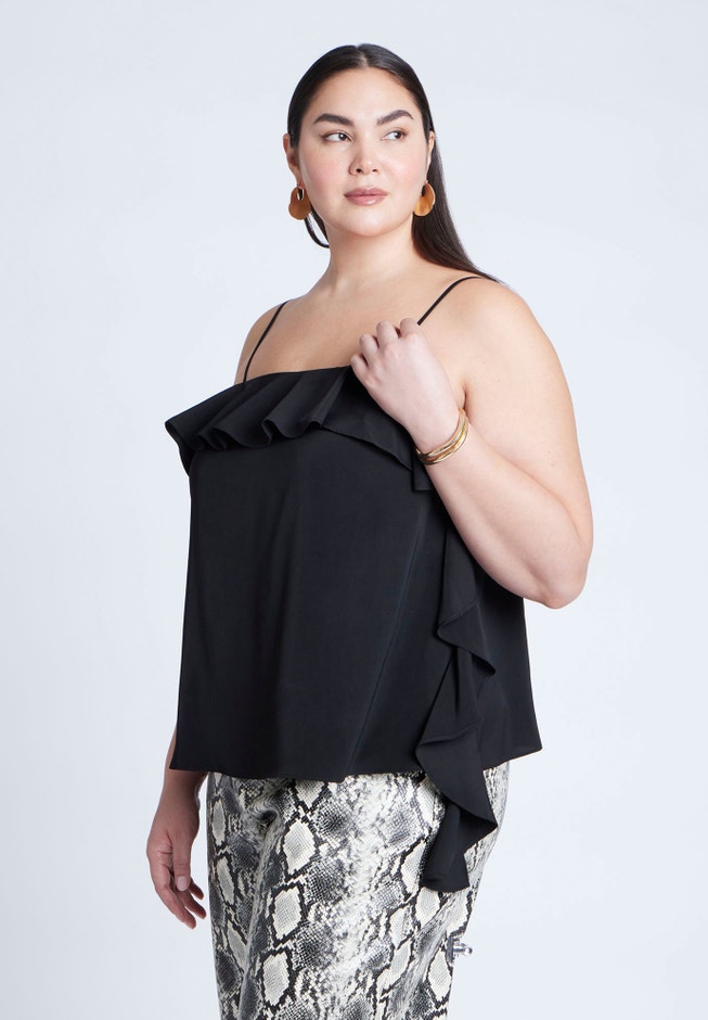 Flounced Neckline Cami image number 0