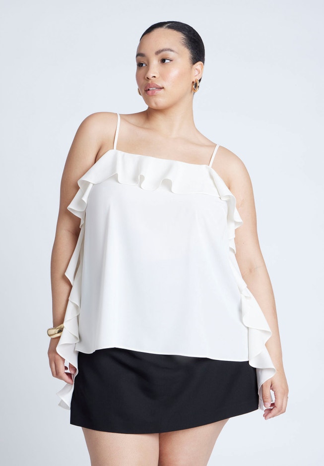 Flounced Neckline Cami image number 0