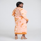 Intarsia Two Tone Cardigan Dress image number null