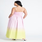 Ombre Flare Skirt Maxi Dress image number null