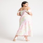 Off The Shoulder Bias Dress image number null