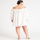 Ruffle Neckline Mini Dress image number null