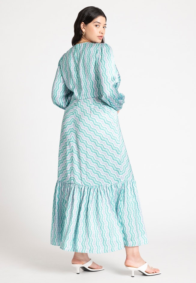 Twisted Stripe Maxi Dress image number 1