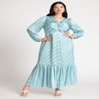 Twisted Stripe Maxi Dress image number null