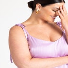 Tiered Satin Maxi Dress image number null