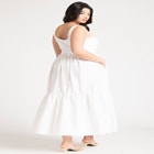 Mixed Fabric Tank Dress image number null