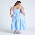 Mixed Fabric Tank Dress image number null