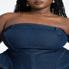 Denim Jumpsuit With Peplum image number null